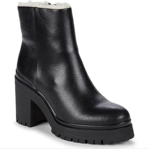 Rebecca Minkoff Milana Shearling & Leather Combat Boots